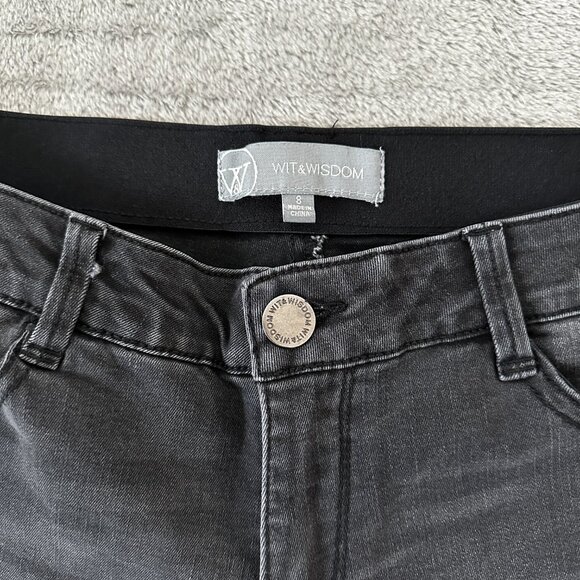 Wit & Wisdom Black Bermuda Shorts Jorts Women's size 8 - Picture 2 of 7